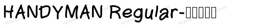 HANDYMAN Regular字体转换